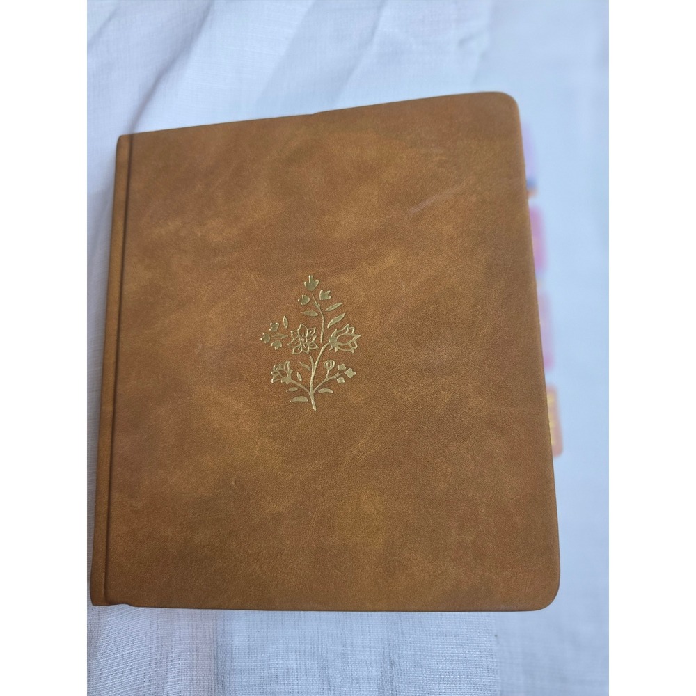 ESV Journaling Study Bible Brown Faux Leather Gold Floral English Standard Ed.